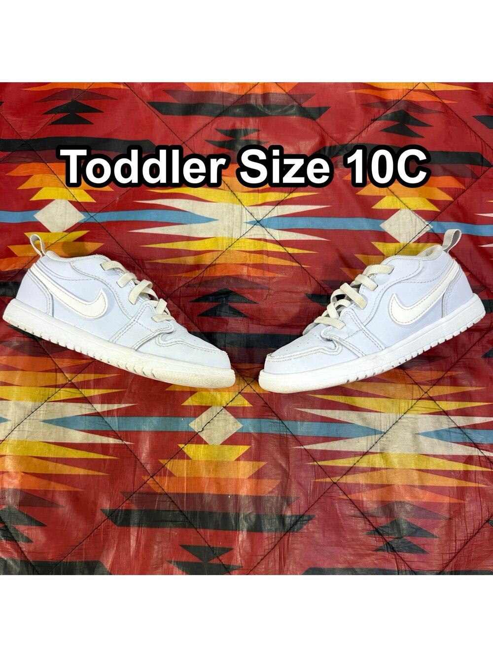 Nike Air Jordan 1 Low TD Cobalt Bliss Neutral Grey Toddler Sz 10C FN7398-400